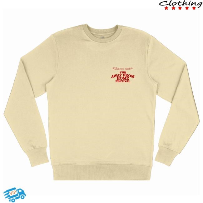 Louis Tomlinson Shop Merch The Away From Home Festival 2024 Yellow Crew neck