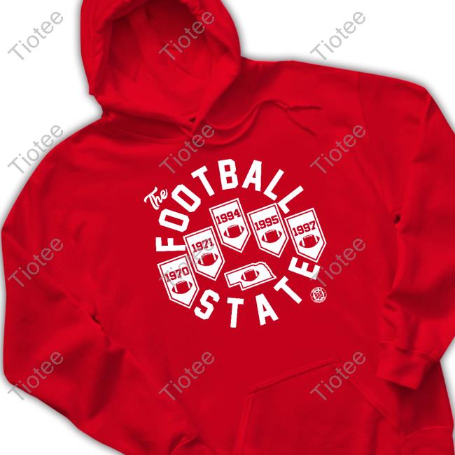 Bbbprinting Store Football State Banners Red Shirt