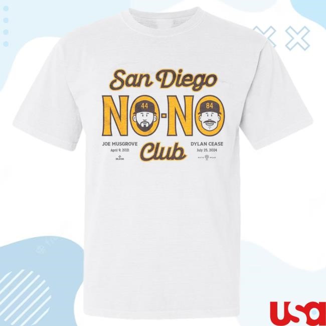 San Diego No-No Club Joe Musgrove And Dylan Cease S/s Shirt