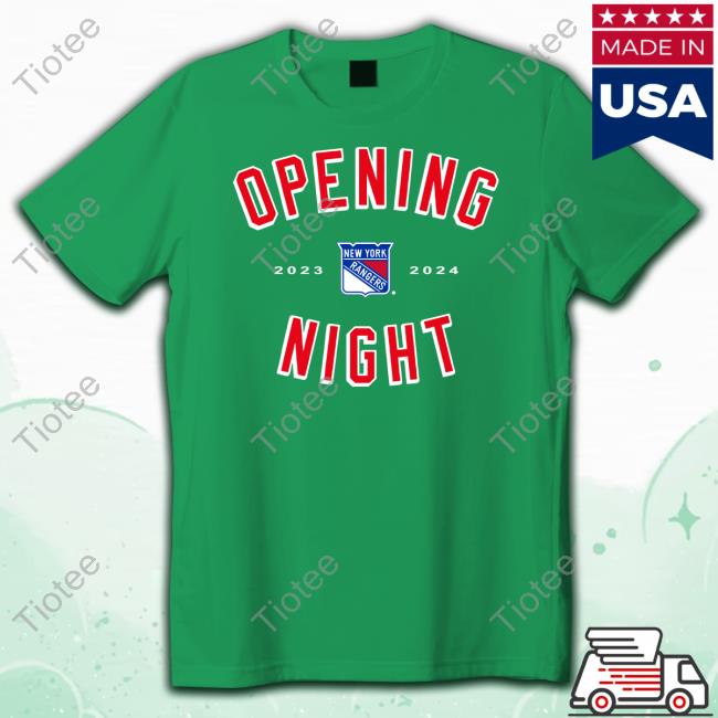 Official Opening Night 2023 2024 New York Rangers Tee