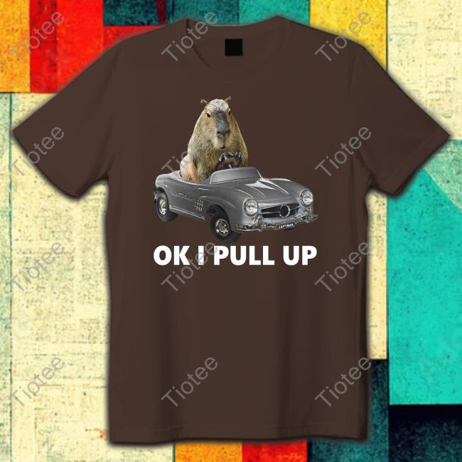 Capybara Car T Shirt Capybaraman Limitedrun Merch Capy Car Ok I Pull Up Shirt