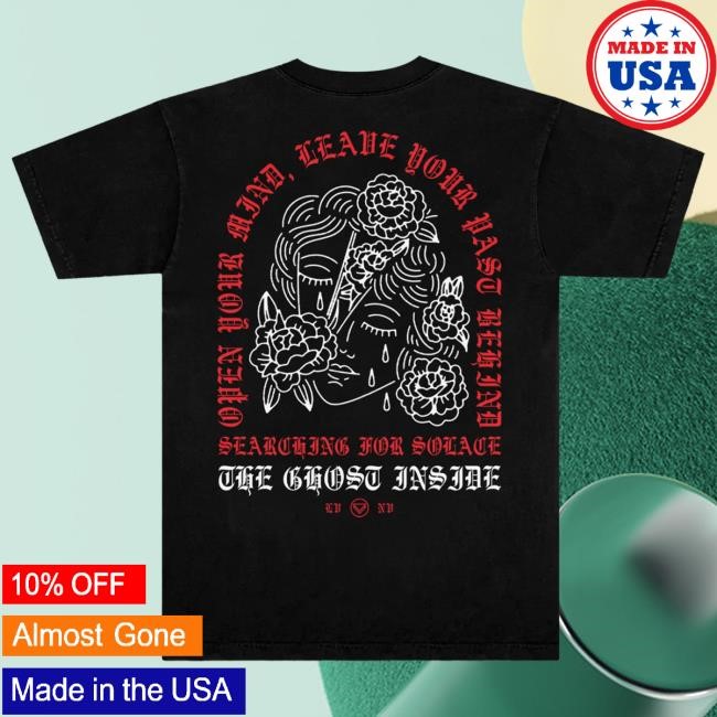 Official The Ghost Inside Merch Store The Ghost Death Open Mind Tshirt (Black)