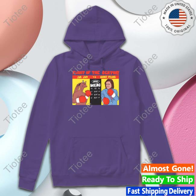 Lucca International Merch Fight Of The Century Jar Jar Binks Vs. Nancy Pelosi Boxing T Shirt