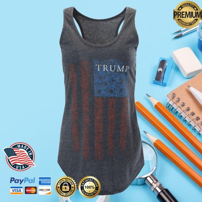 Official Donald Trump Merch Store Vintage Usa Flag Tank Tshirt Donald Trump Apparel Clothing Shop DonaldTrump