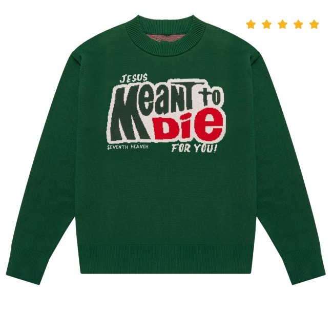 Seventhheaven Meant To Die Knit Sweater Sweatshirt