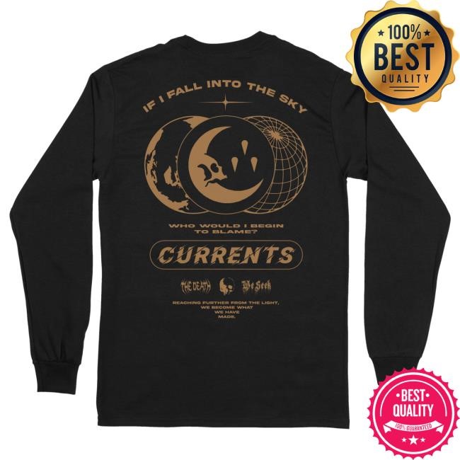 Currents Band Official Fall Into Sky Long Sleeve Tee Shirt Currentsofficial
