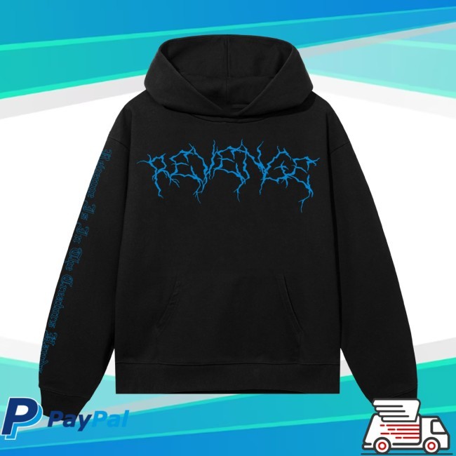 Revenge X Lightning Heartbreak Sweatshirt Hoodie Black/Blue Revenge Merch Shop