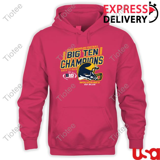 The M Den Store Michigan Football 2022 Back-To-Back Big Ten Champions Tee
