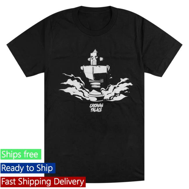 Official HelloMerch Caravan Palace Wings Black T-Shirt CaravanPalace Hello Merch