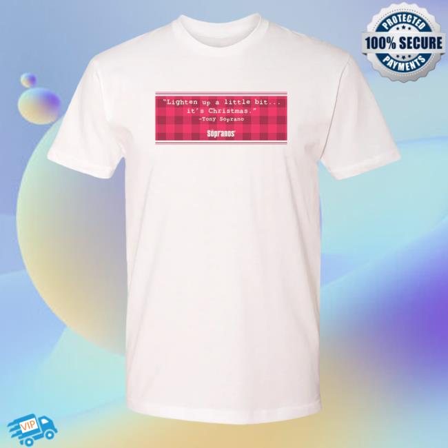 Official Sopranos Merch The Sopranos Lighten Up Holiday T Shirt Hbo