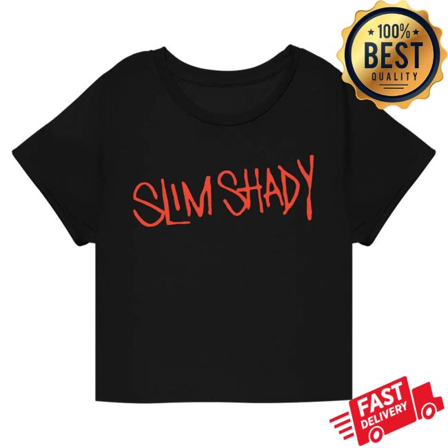 Official Eminem Merch Store Slim Shady Eminem Slim Shady Cropped Top Shirt Eminem Apparel Clothing Shop SlimShady