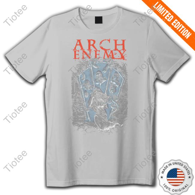 Rebellion Republic Merch Arch Enemy Mirrors Red Long Sleeved T Shirt Arch Enemy Mirrors Red Tee