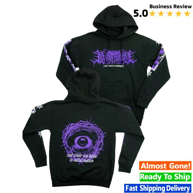 Official Lorna Shore Merch Store Lorna Shore Hallucination Pull Over Hoodie LornaShore