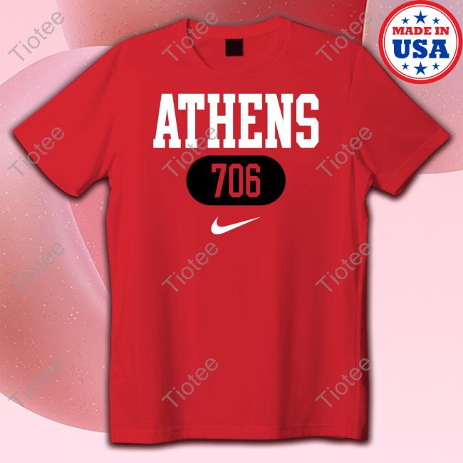 Georgia Bulldogs Red Athens 706 Area Code Hoodie