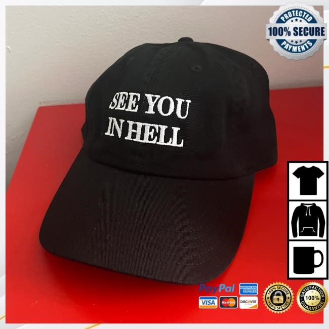 Official Red Scare Merch "See You In Hell" Hat - Black