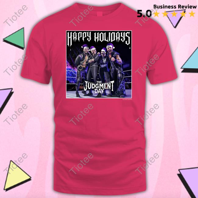 Happy Holidays The Judgment Day Shirts Finnbalor Wwe Shop Happy Holidays The Judgment Day Unisex T Shirt Finn Balor