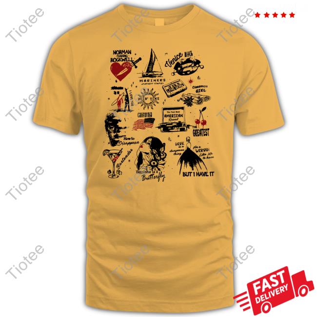 Lana Nfr Norman Fucking Rockwell Venice Bitch Tee Shirt