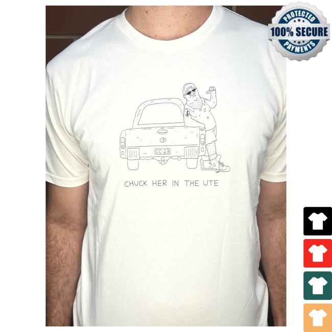 Official Smiling Friends Merch Michael Cusack Chuck Her In The Ute Shirt New