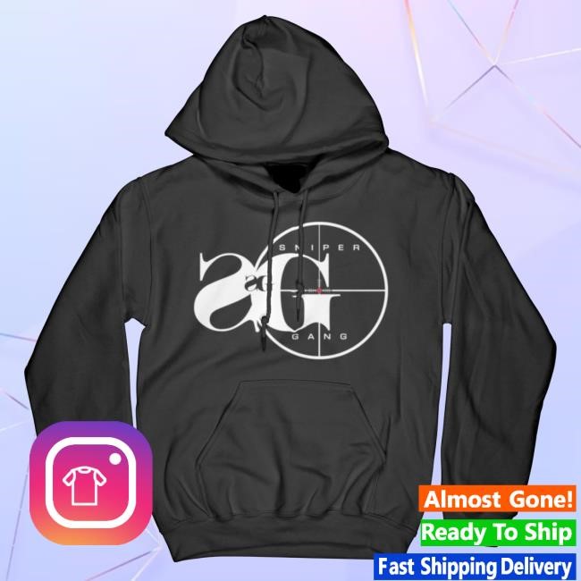 Official Sniper Gang Apparel Kodak Black Sweatshirt: Sniper Gang Logo BLK
