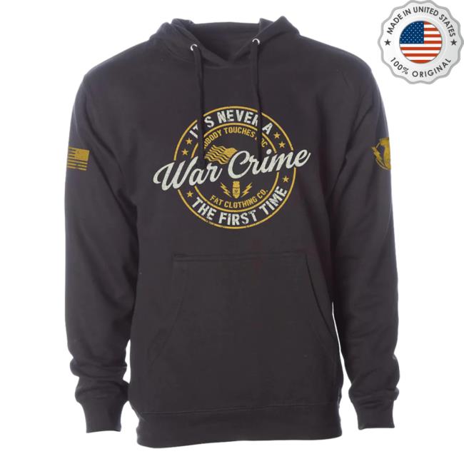 Official The Fat Electrician Merch Bunker Branding War Crime Crew neck