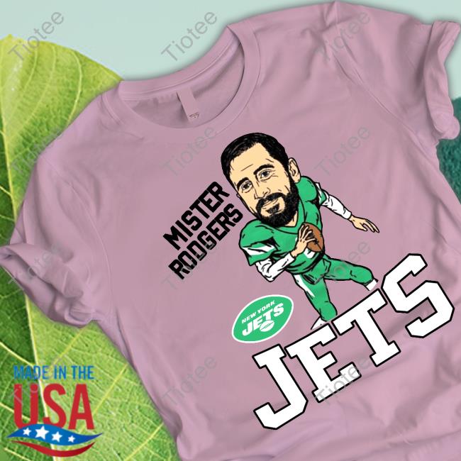 Official New York Jets Aaron Rodgers Homage Green Caricature Tee Shirt New York Jets Aaron Rodgers Homage Green Caricature Tee Shirt