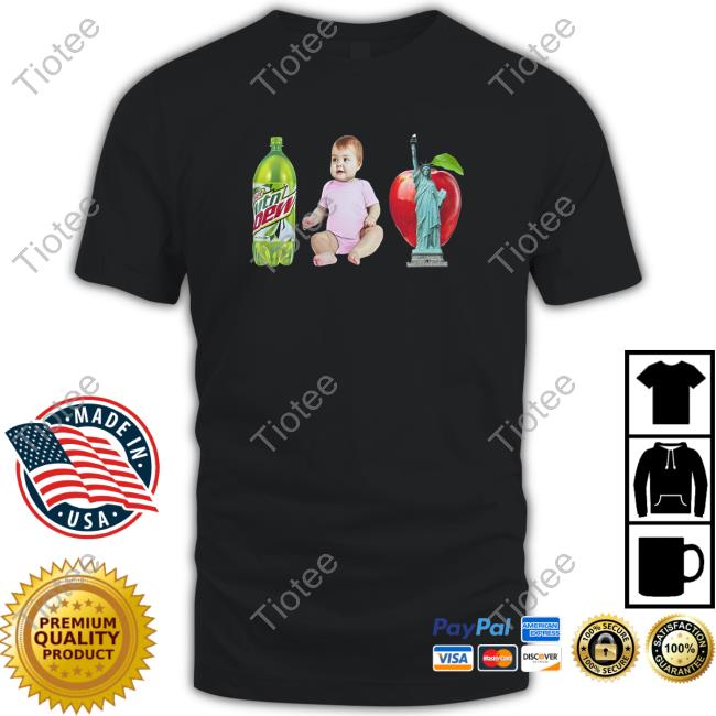 Moutain Dew Baby Apple Statue Of Liberty Tee