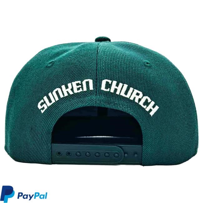 Official Chapter 17 Records Merch Store Shop Ouija Macc Sunken Church - Snapback - Green Hat