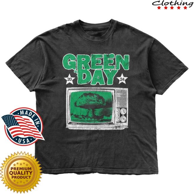 Official Green Day Apparel Store TV Explosion Tee Shirt Green Day