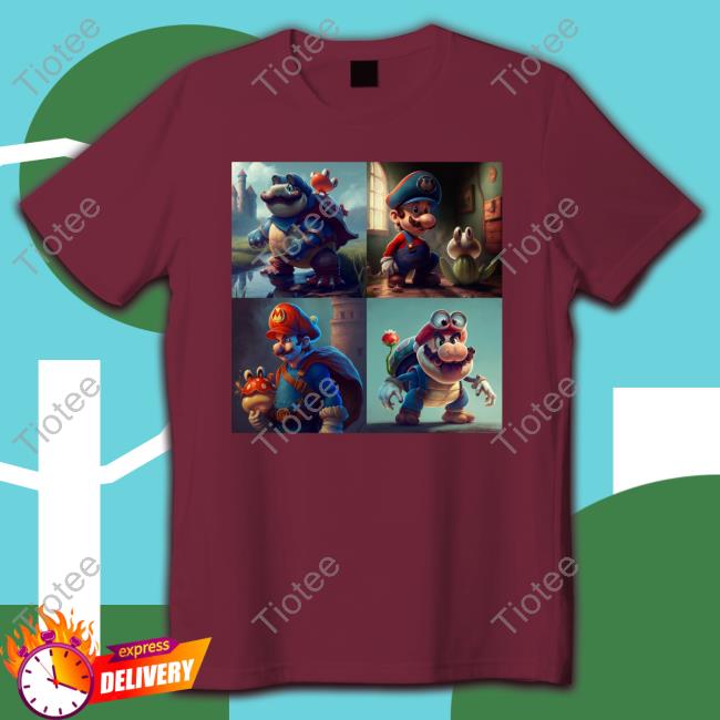 Super Mario In The Style Of Disney Tee