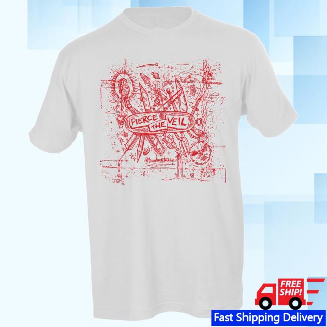 Pierce The Veil Misadventures New Tee- Red