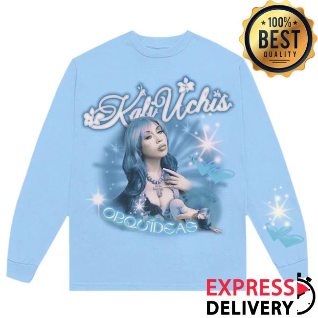 Official Shop Kali Uchis Blue Orquídeas Long-Sleeve New Shirt
