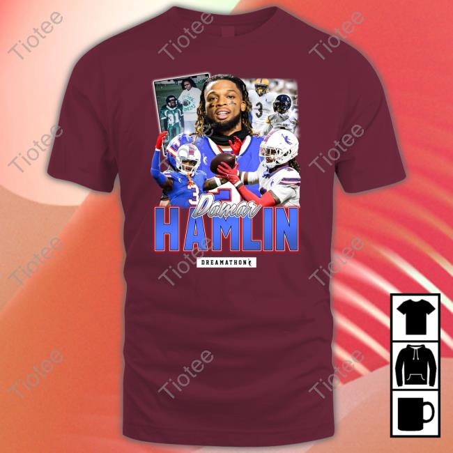 Dreamathon Store Pray For 3 Damar Hamlin Hoodie