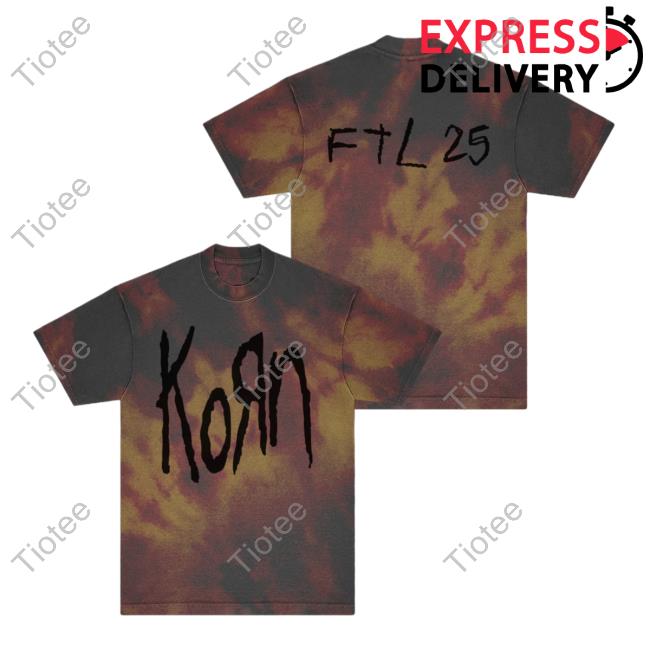 Korn Clothing Store Shop Follow The Leader Ftl 25 Dyed Tee Shirt Kornwebstore Merch