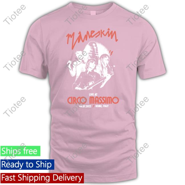 Official Maneskin Band Tour Circo Massimo 2022 Fashion Clothes Official Maneskin Band Tour Circo Massimo 2022 Merchandise