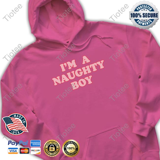 I'm A Naughty Boy Black Tee