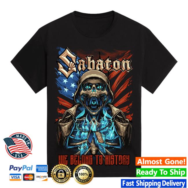 Official Sabaton Store Shop Merch We Belong To History Classic T Shirt