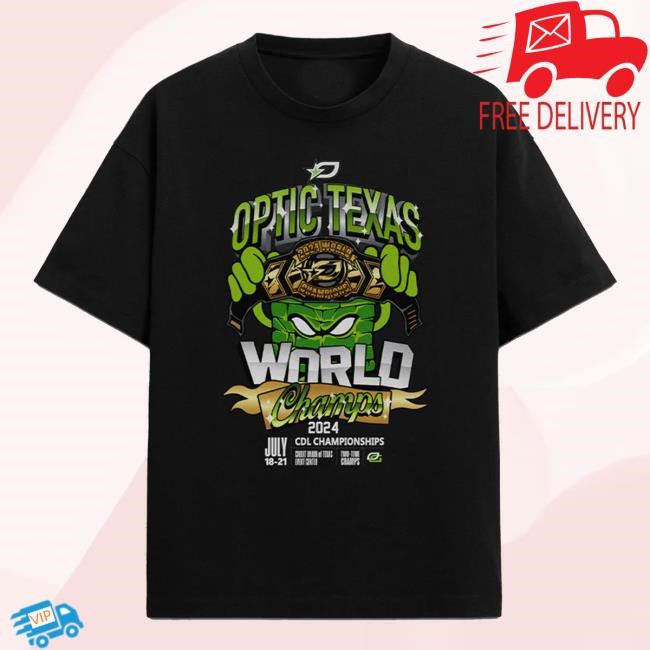 Official OpTic Texas Merch CDL Champs Tee Shirt