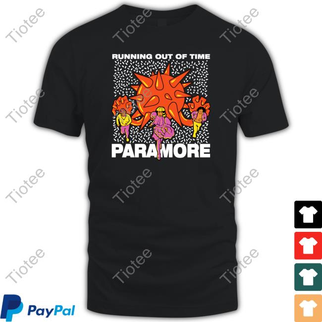 Official Running Out Of Time Paramore T Shirts