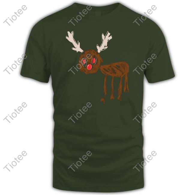 Barstoolbuffs Reindeer Ugly Long Sleeve Tee Shirt