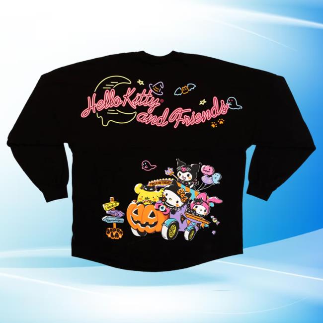 Official Sanrio Apparel Clothing Merch Store Shop Hello Kitty And Friends Haunted Highway Japanla Spirit Crewneck