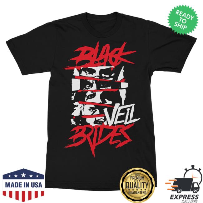 Official Black Veil Brides Merch Store Black Veil Brides Faces Tshirt Black Veil Brides Clothing Shop