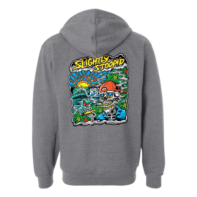 Official Slightly Stoopid Merch Store Shop Slightly Stoopid Wake & Bake Zip-Up Pullover Hoodie SlightlyStoopid Official Slightly Stoopid Merch Store Shop Slightly Stoopid Wake & Bake Zip-Up Crew neck SlightlyStoopid