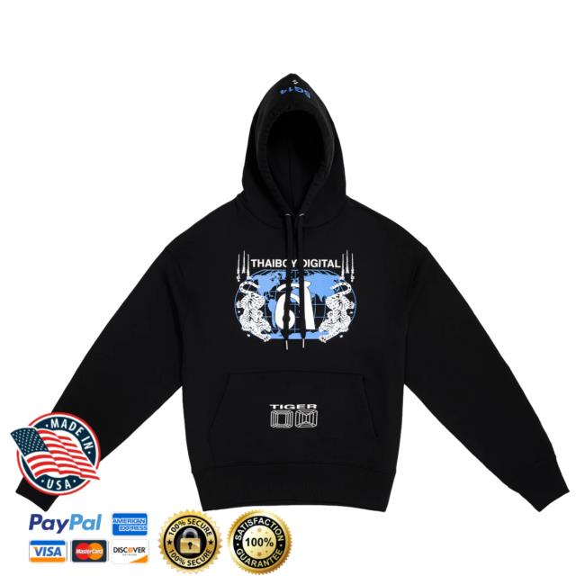 Official Year0001 Shop Year0001 Thaiboy Digital / Tiger Pullover Hoodie / Black