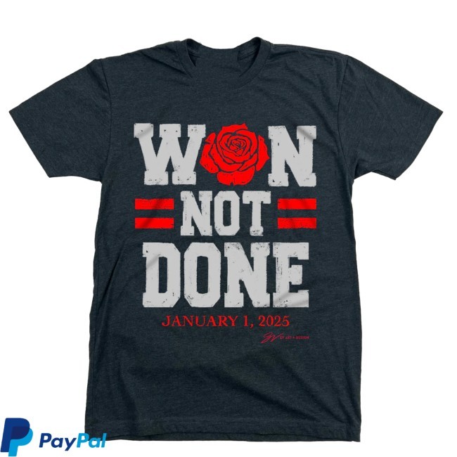 Gvartwork Won Not Done Commemorative Roses Tee Shirt