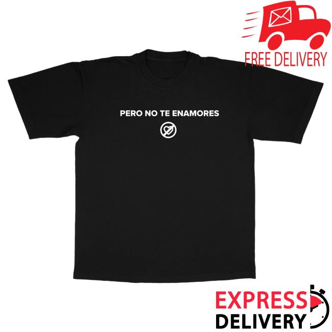 No Te Enamores Official Tour - Black Top Shirt