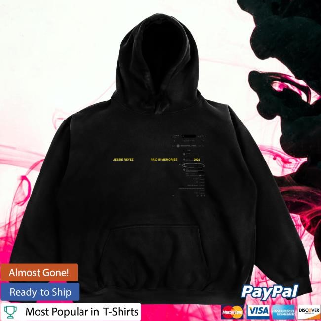 Official Jessie Reyez Merch Paid In Memories Black Hoodies