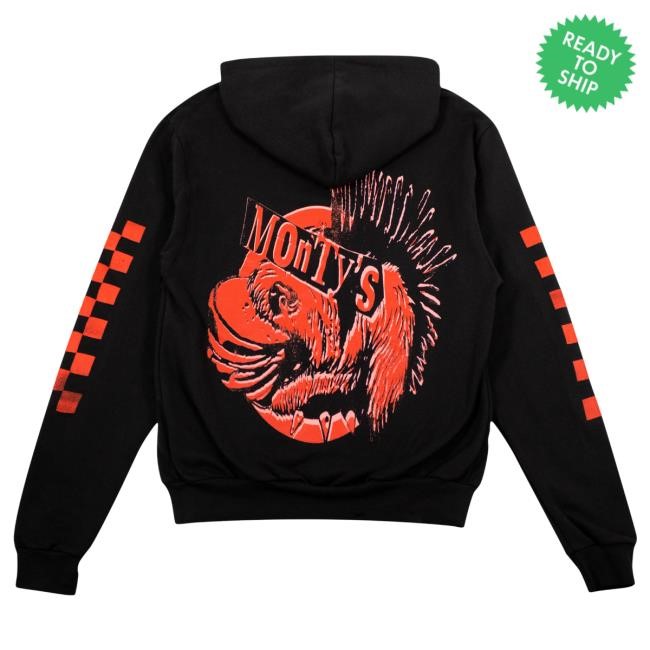 Monty's Good Burger Mohawk Monty Zip Hoodie