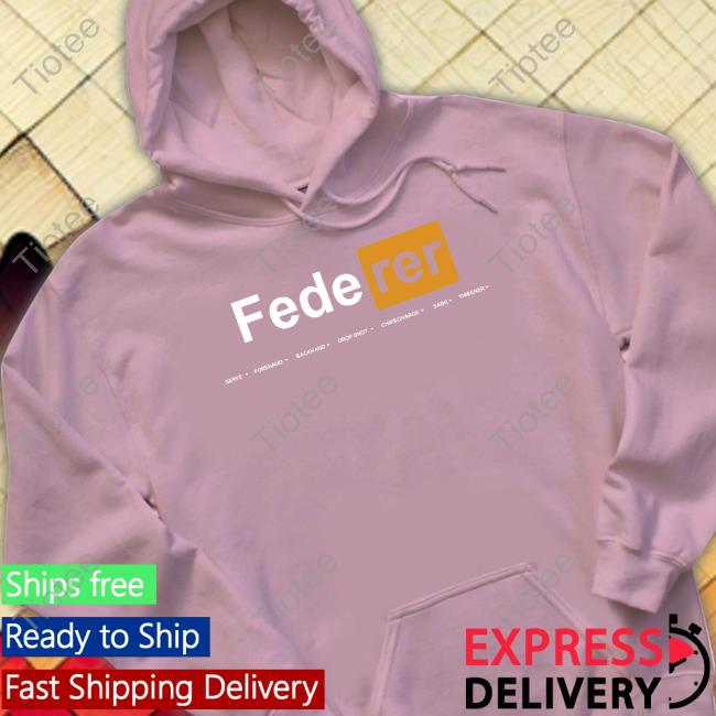 Federer Serve Forehand Backhand Drop Shot Chips Charge Sabr Tweener Hoodie