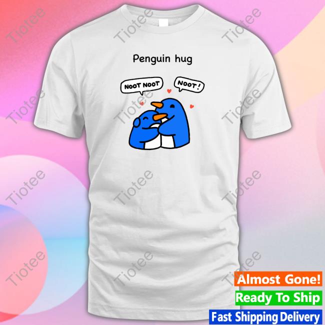 Greb Comics Merch Penguin Hug Tee Shirt Grebcomics