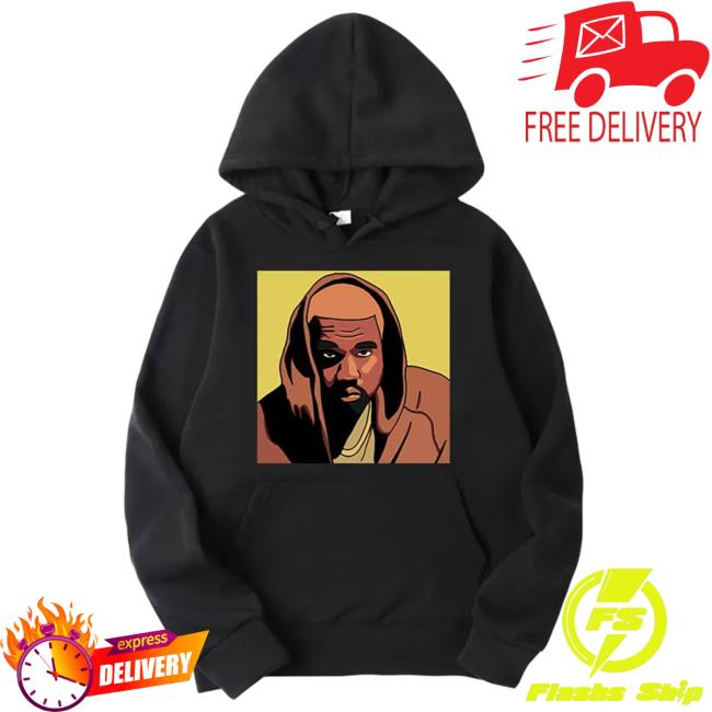Kanye West Face Art Poster Sweatshirt